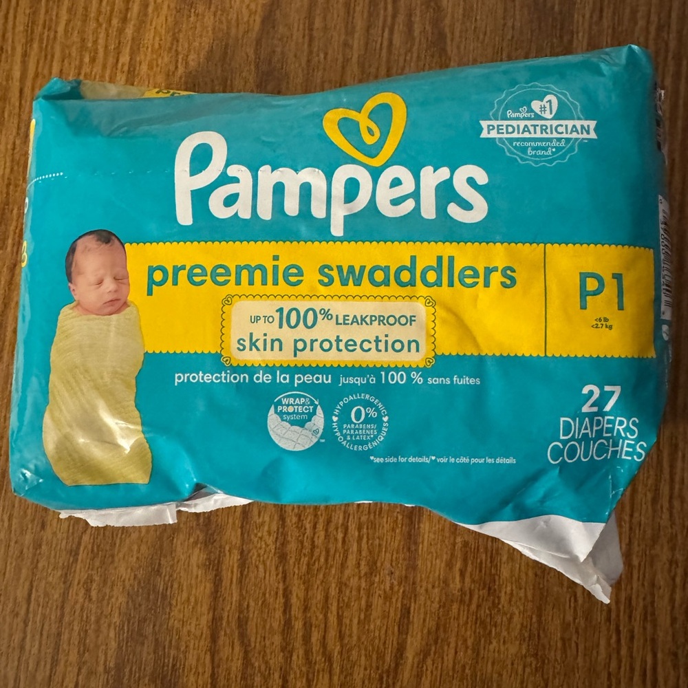 Pampers Preemie Swaddlers 27 Count